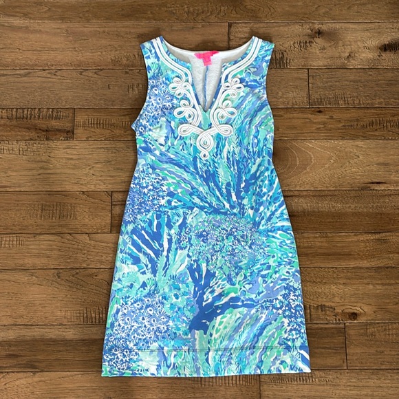 Harper shift dress in Hey Hey Soleil pattern - Picture 1 of 4